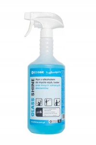 Płyn Eco shine GLASS SHINE  z alkoholem do mycia szyb i luster 1l