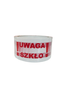 Taśma pakowa "UWAGA SZKŁO" 48mm x 60y 